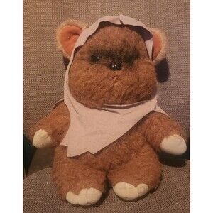 Wicket The Ewok ROTJ 1983 VTG 15" Plush Stuffed Animal w/ Hood Kenner Star Wars